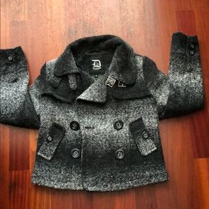 Dollhouse Black and Grey Peacoat